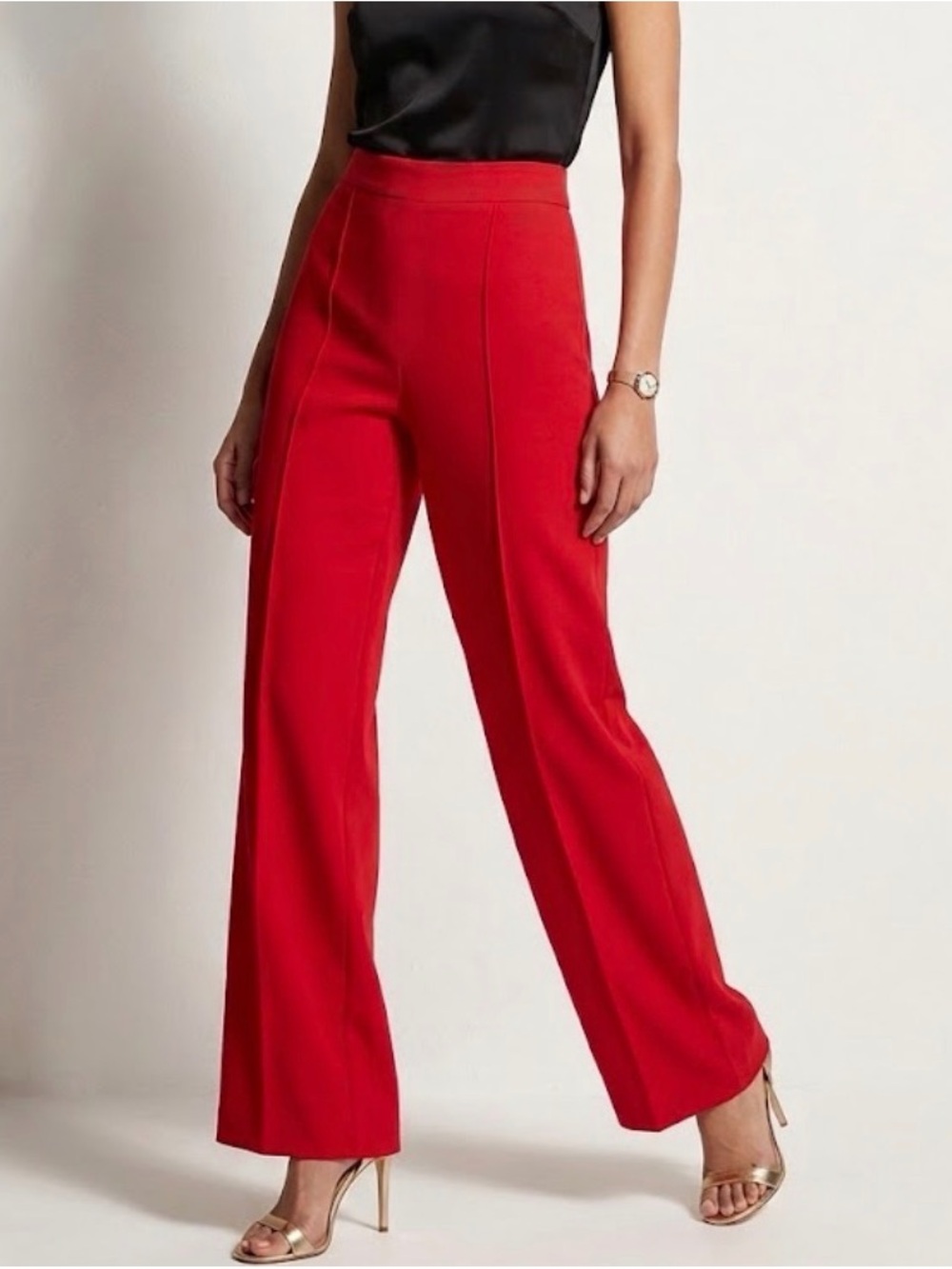 Fashion Nova Vibrant Red Wide Leg Pants